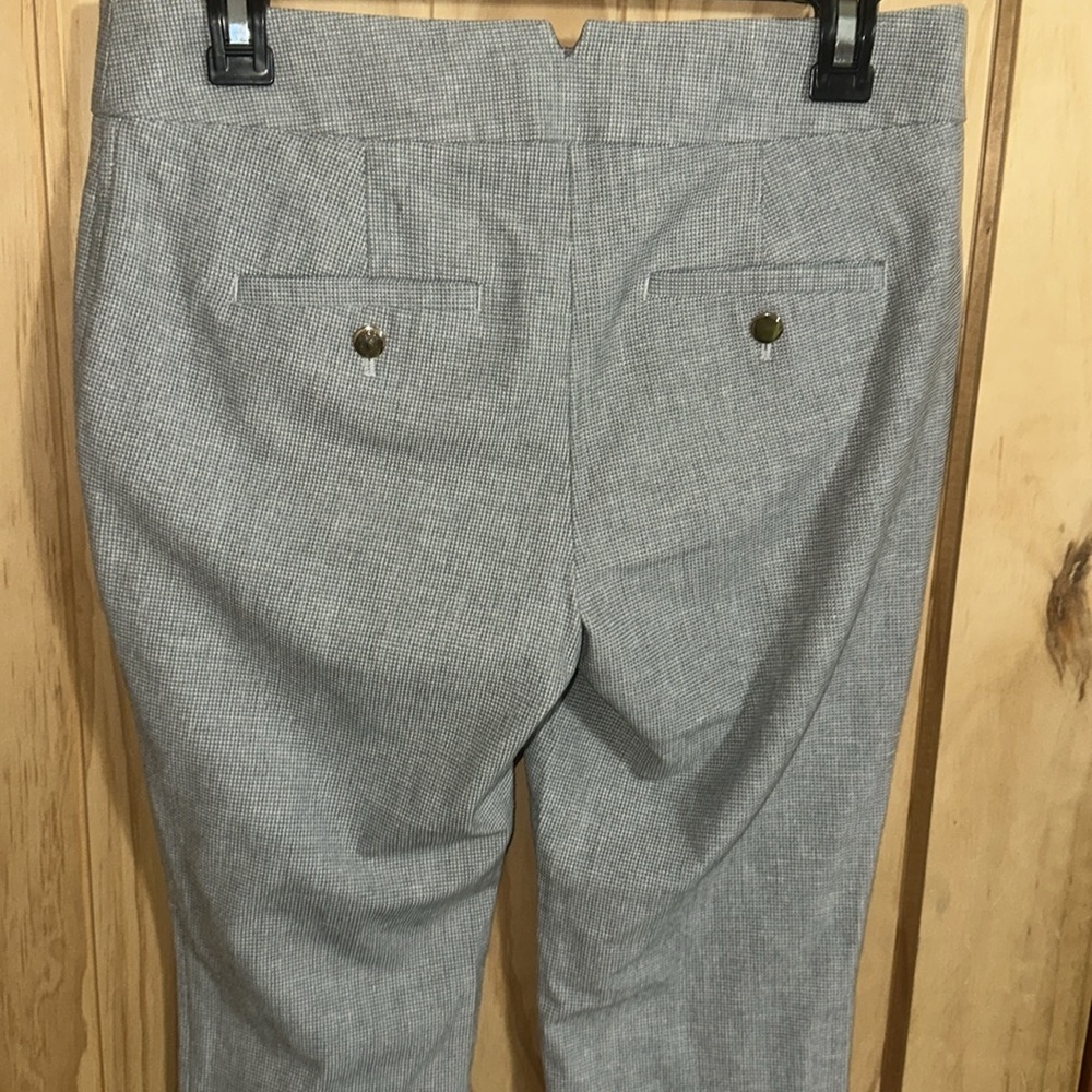 LOFT Gray Houndstooth Trousers Petites Marisa - Picture 3 of 6